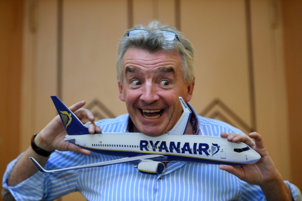 &nbsp;Michael O'Leary, ad di Ryanair