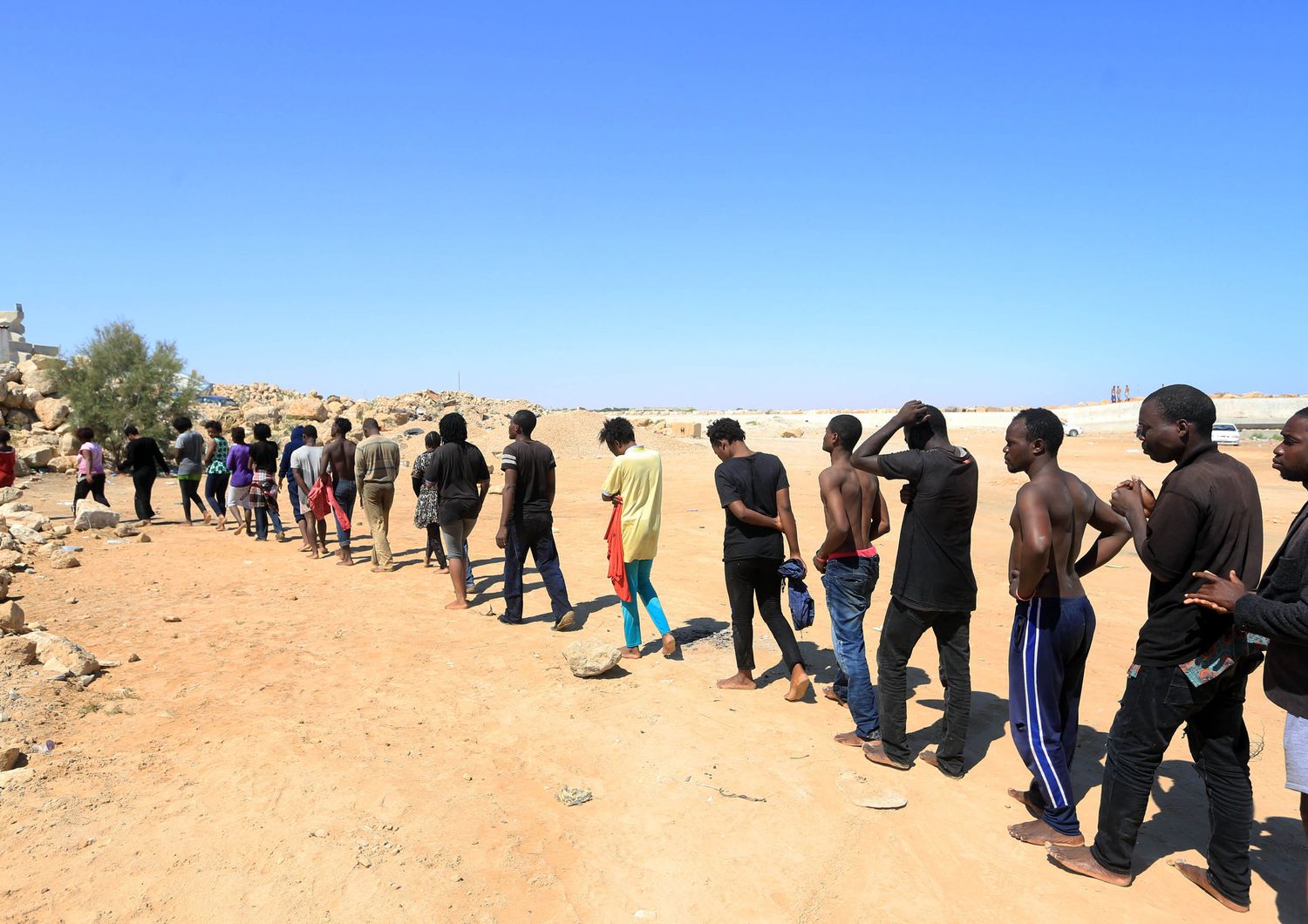 &nbsp;Migranti nel deserto (immagini di repertorio)