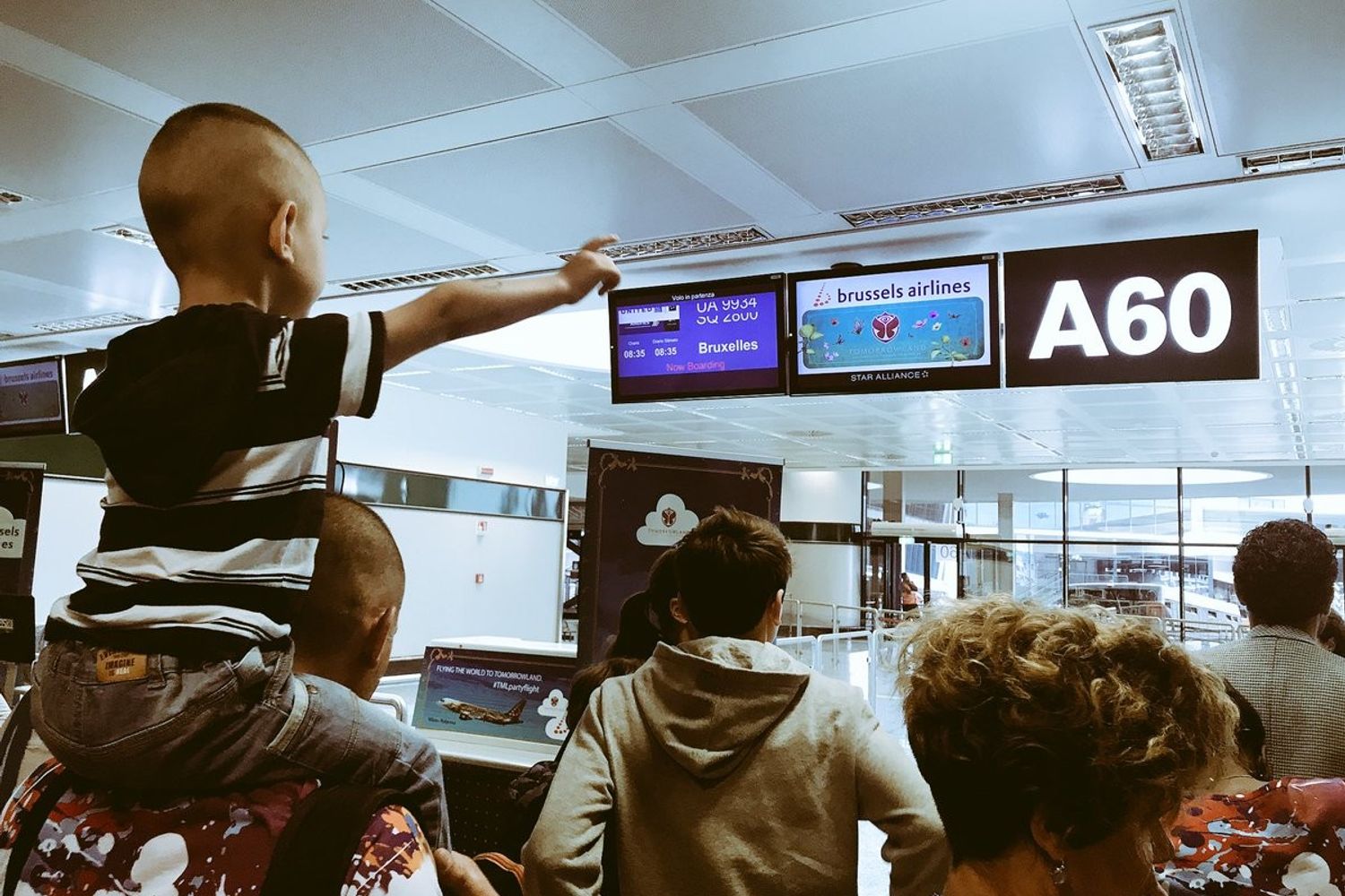 &nbsp;Un gate dell'aeroporto di Malpensa