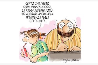&nbsp;La prima vignetta di Sergio Staino per Tiscali,.it