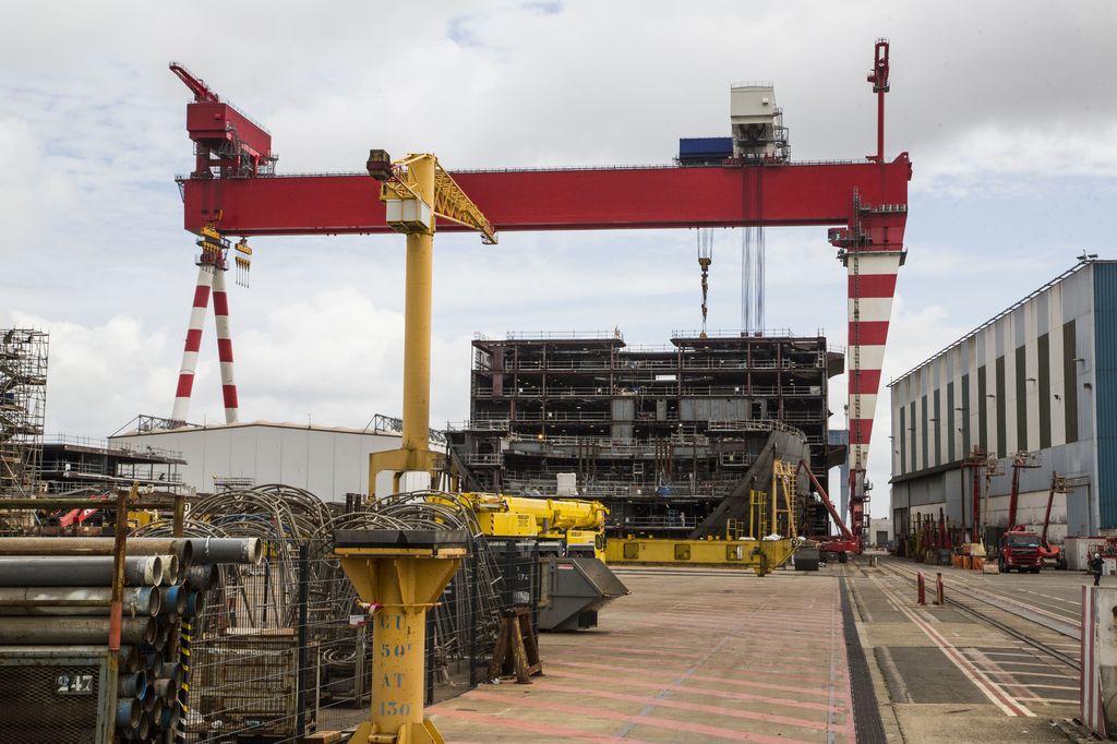 &nbsp;I cantieri Stx a Saint Nazaire