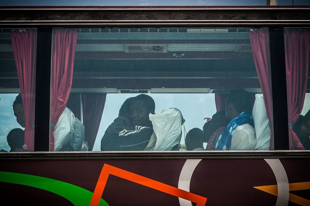&nbsp;Migranti trasferiti in un hotspot