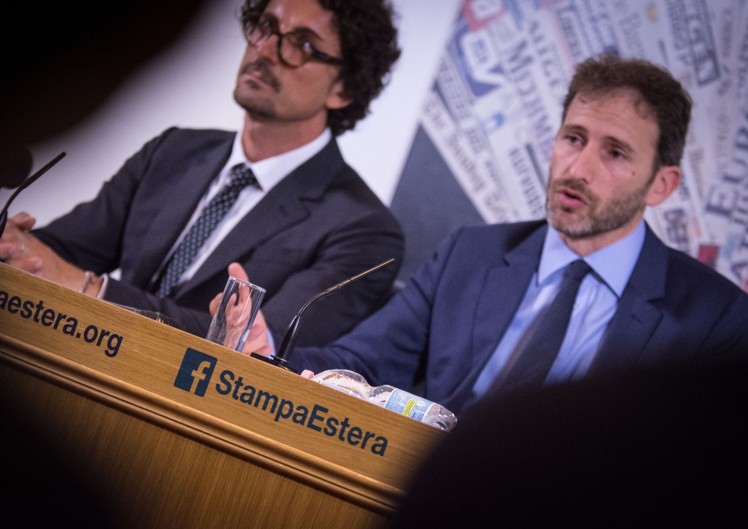 &nbsp;Davide Casaleggio e Danilo Toninelli (Afp)