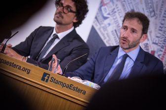 &nbsp;Davide Casaleggio e Danilo Toninelli (Afp)