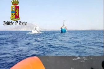 &nbsp;Arrivo nave Iuventa a Trapani
