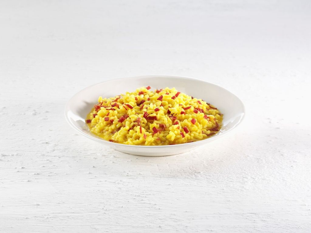&nbsp;Risotto con bresaola e curcuma