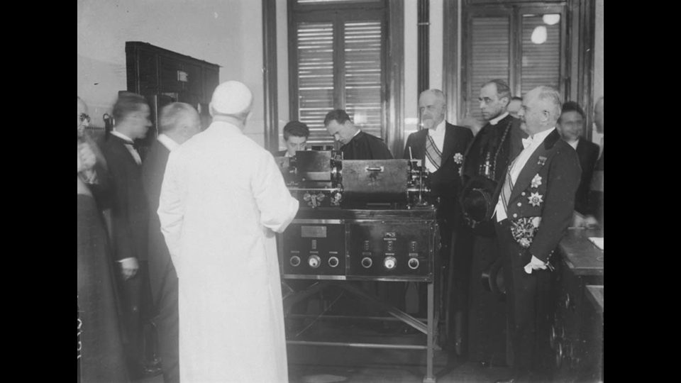 Inaugurazione Photoradio 1931 Pio XI - Pacelli - Marconi&nbsp;