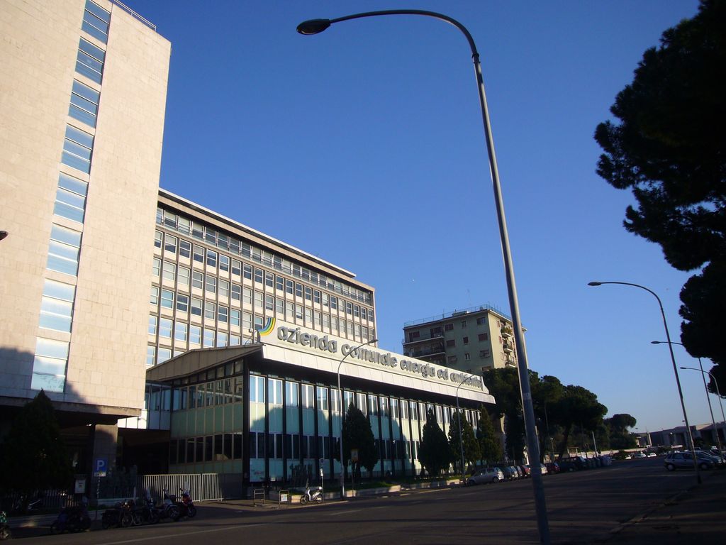 &nbsp;Il palazzo dell'Acea, quartiere Ostiense di Roma