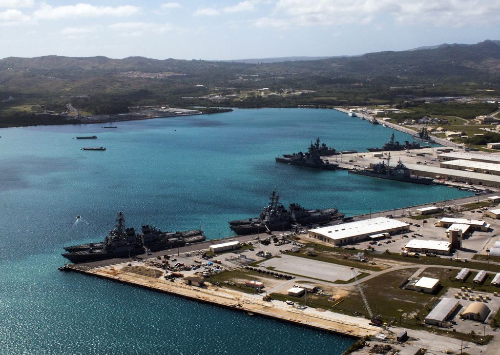 Guam degli Stati Uniti - Naval Base a Apra Harbour &nbsp;