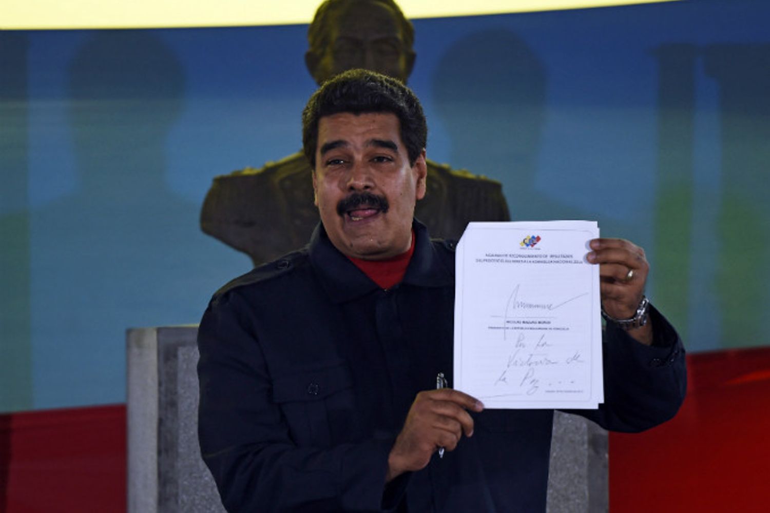 scrittura di Nicolas Maduro (luciana crucitti)&nbsp;