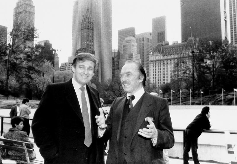 Donald e Fred Trump&nbsp;