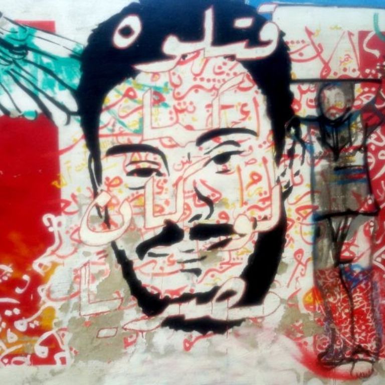 Un murale a Berlino dedicato a Giulio Regeni