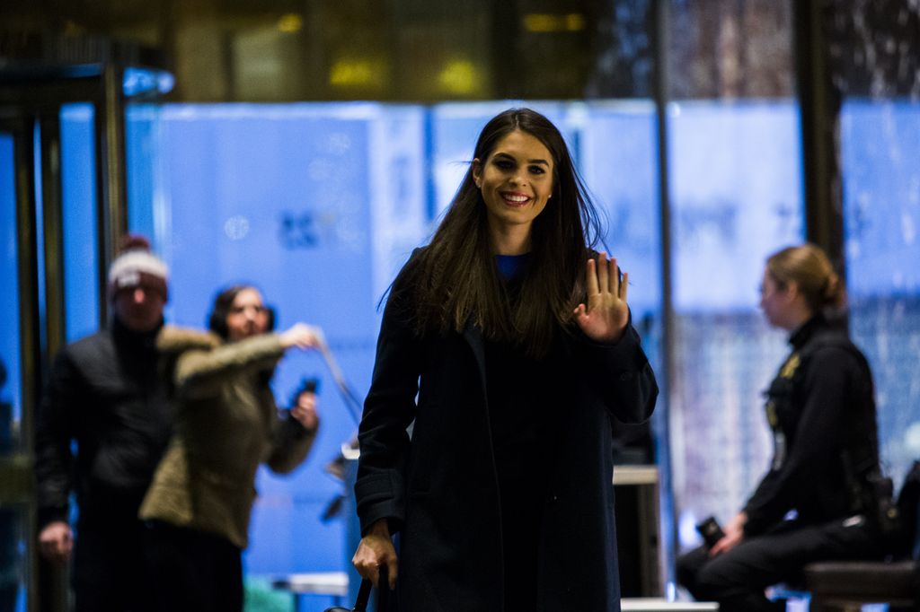 &nbsp;Hope Hicks in visita alla Trump Tower