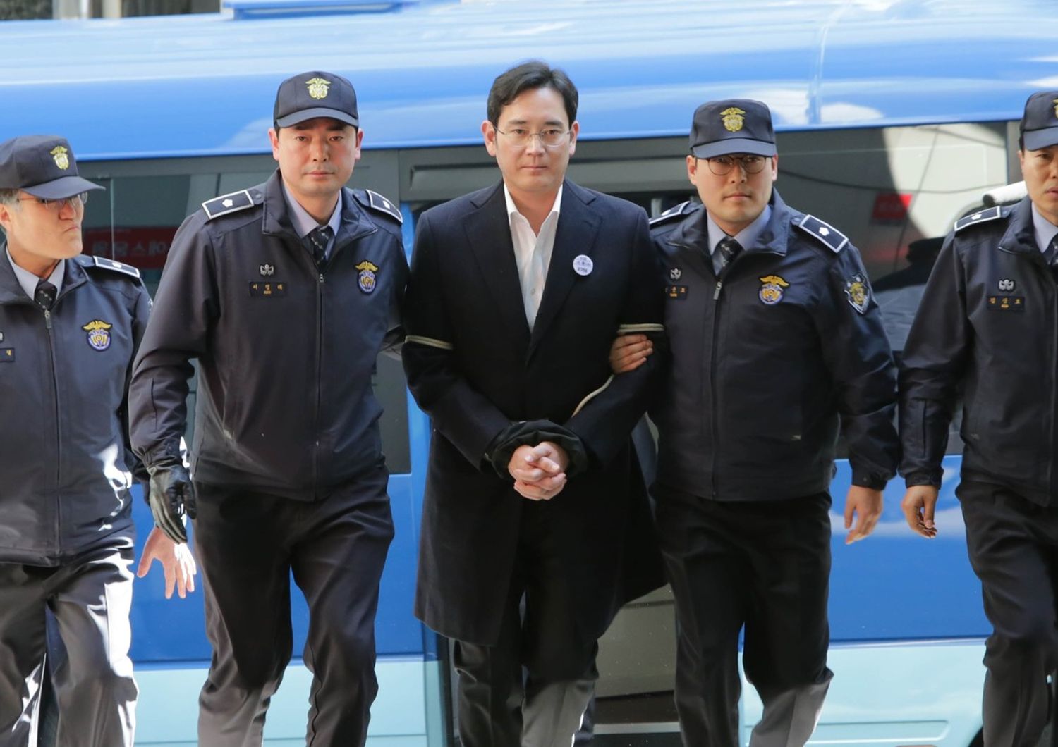 &nbsp;L'arresto di Lee Jae-Yong
