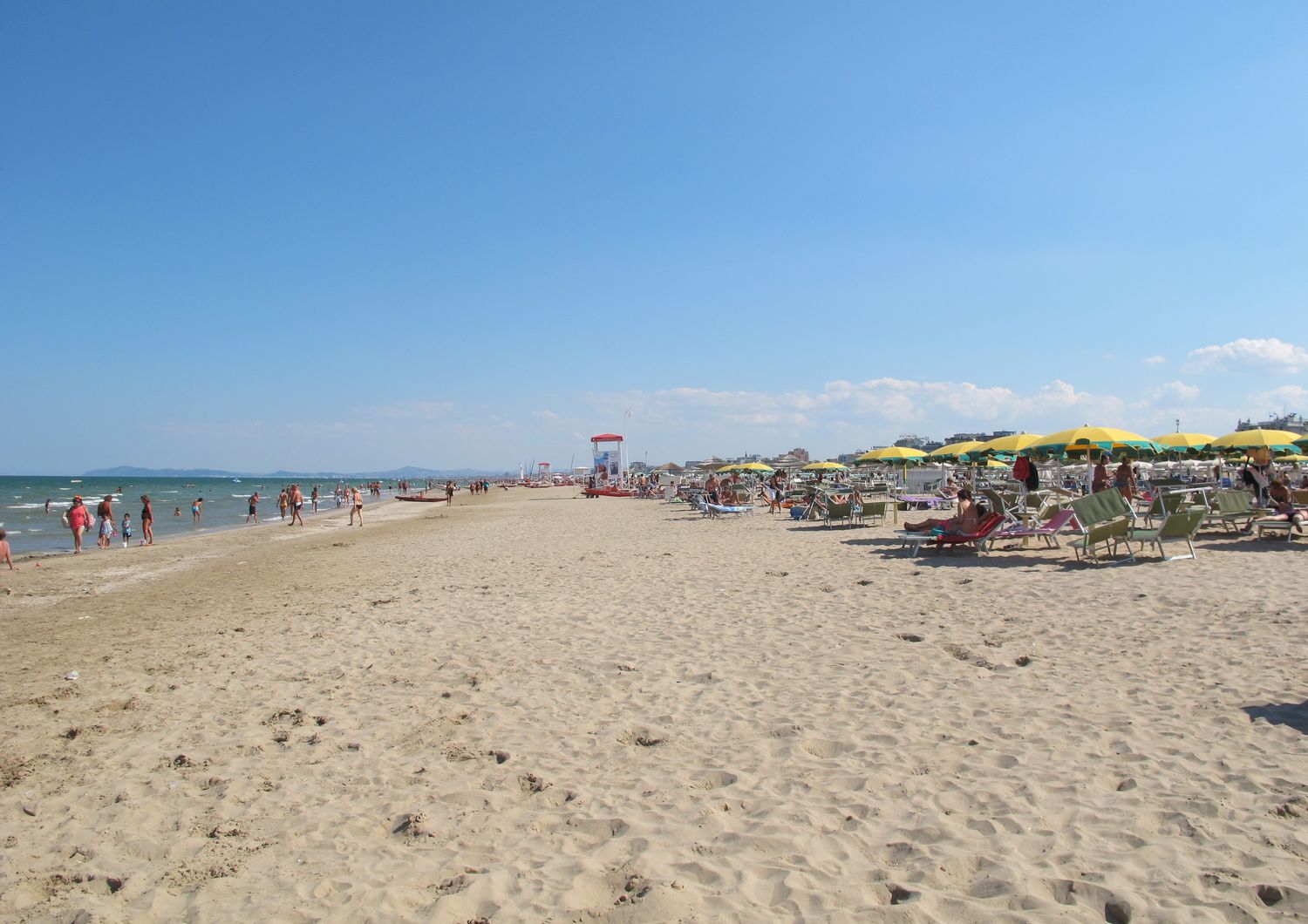 La spiaggia Miramare di Rimini&nbsp;