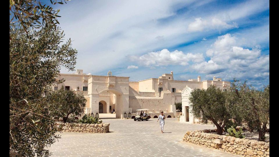 &nbsp;L'entrata principale dell'Hotel Borgo Egnazia