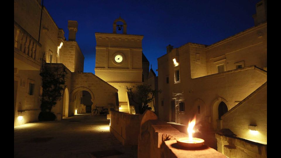 &nbsp;Vista notturna dell'Hotel Borgo Egnazia