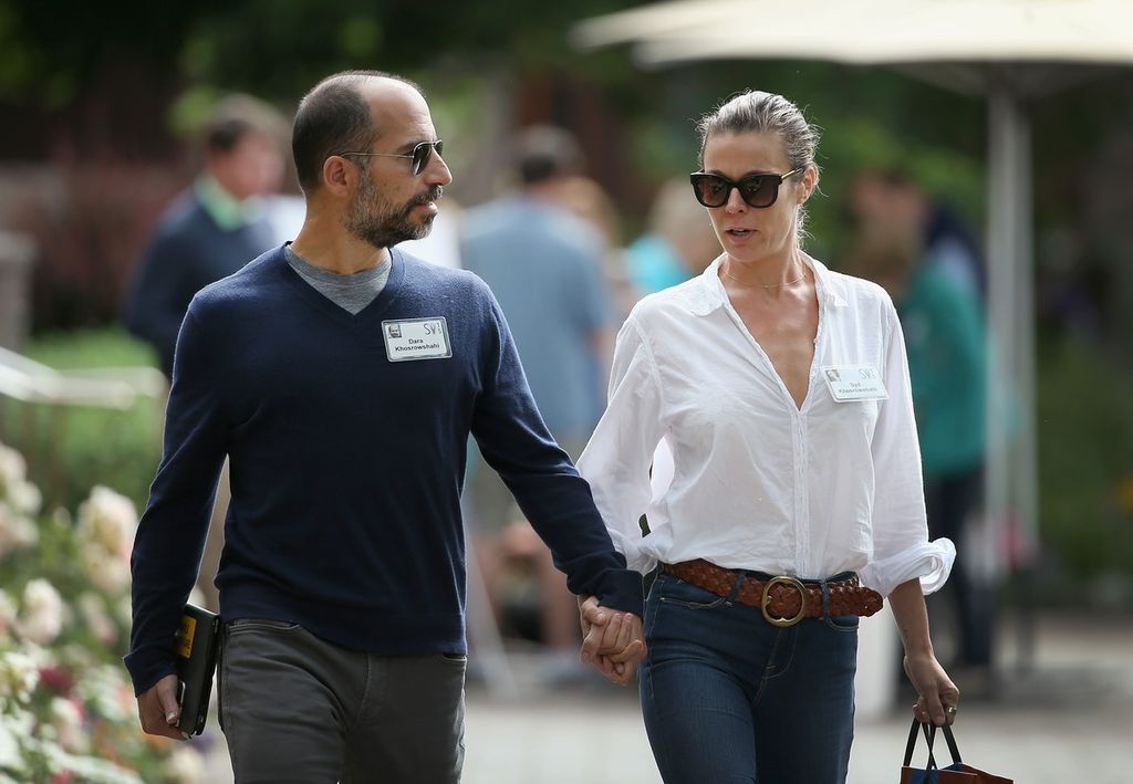 &nbsp;Dara Khosrowshahi con la moglie Syd