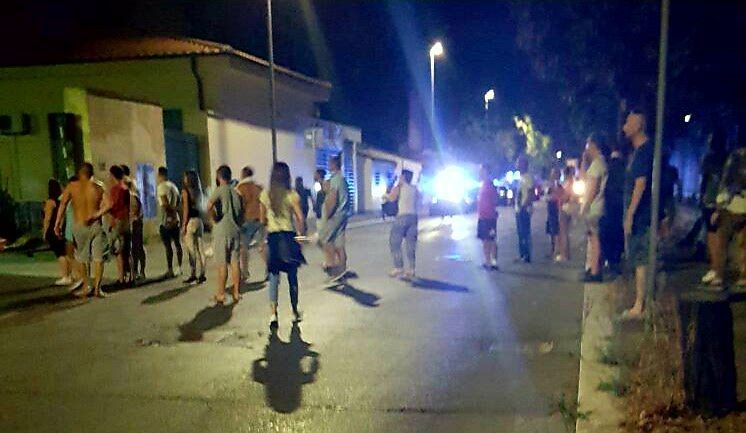 Il 29 agosto notte a via del Frantoio (Facebook)