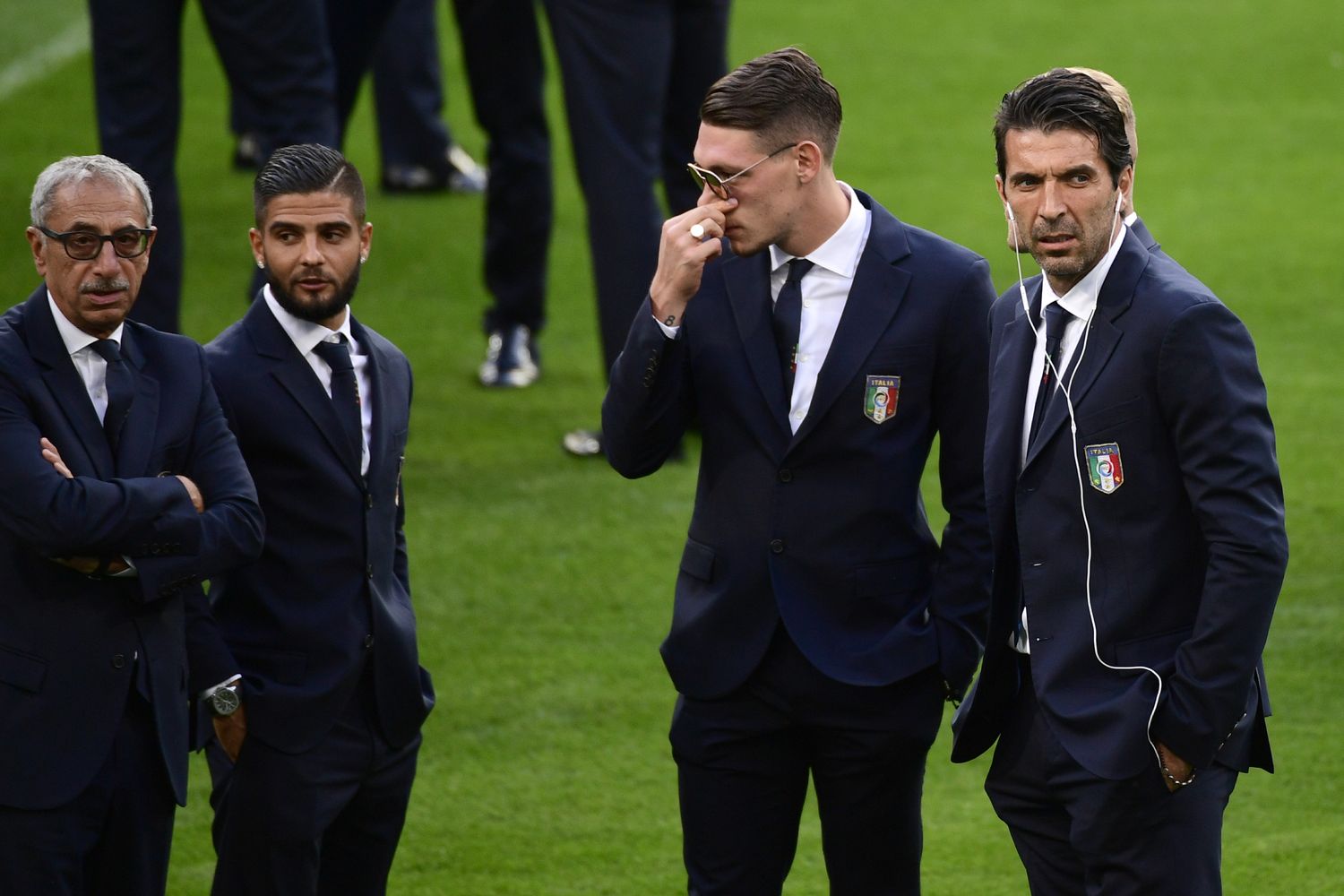 Lorenzo Insigne, Andrea Belotti e Gianluigi Buffon al Santiago Bernabeu