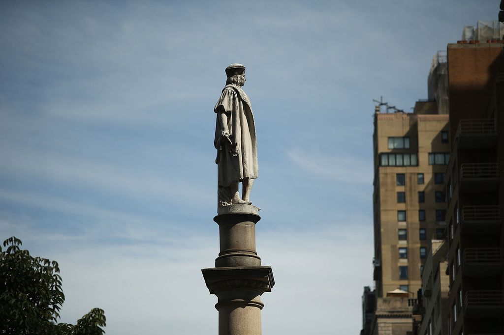 Statua di Cristoforo Colombo, New York (Afp)&nbsp;