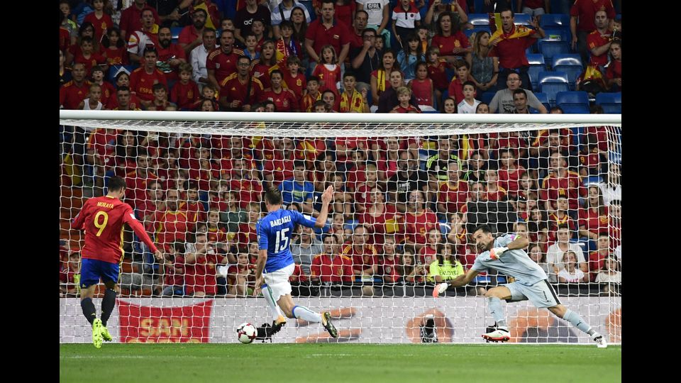 &nbsp;Al 77' la terza rete di Morata, da poco entrato.&nbsp;A conferma di una Spagna fantastica, e di una deludente Italia che ha gettato Ventura nello sconforto dopo il terzo goal