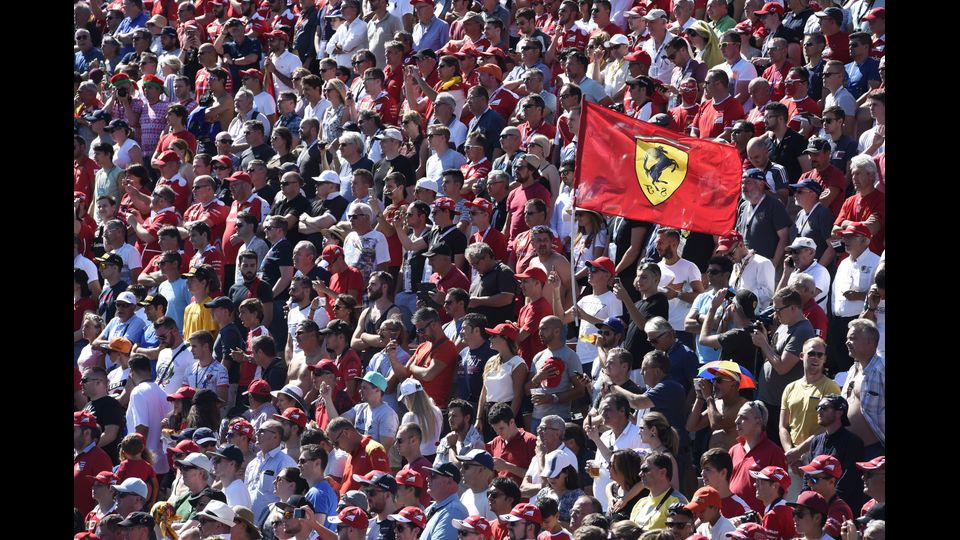 &nbsp;Il Gran Premio di F1 a Monza, tifosi della Ferrari. (Afp)