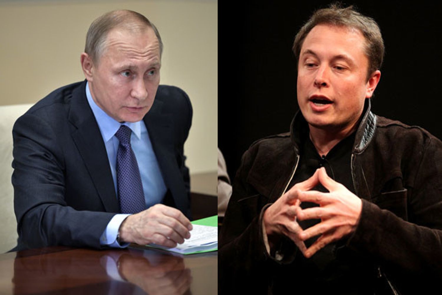 &nbsp;Putin e Elon Musk
