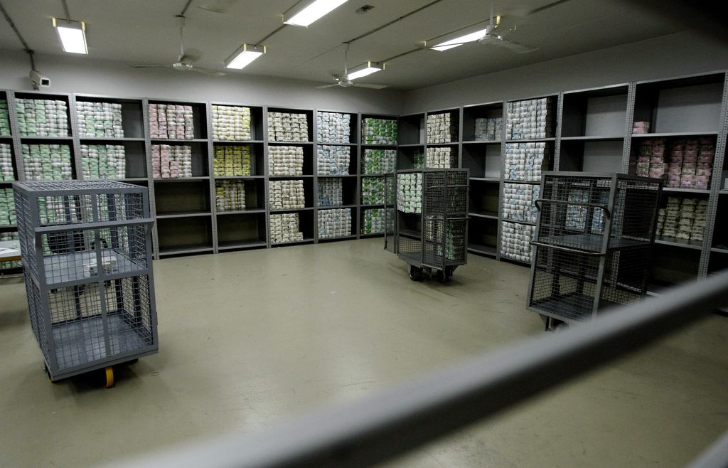 Il caveau di una banca&nbsp;