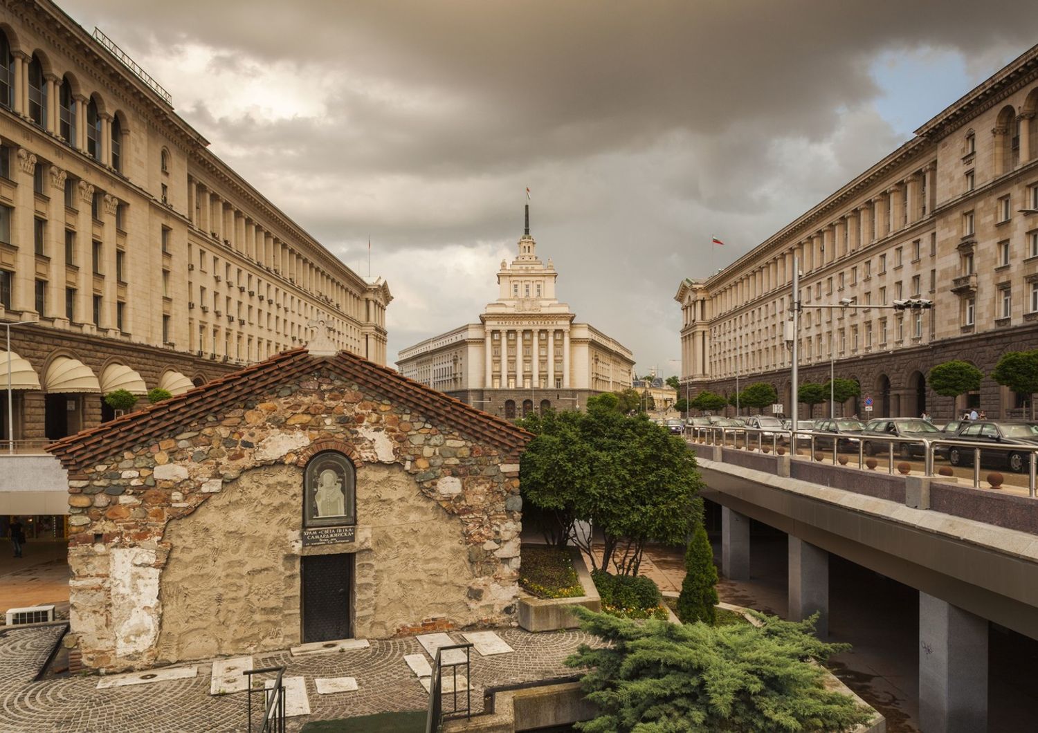 Bulgaria, Sofia, Piazza Nezavisimost (Afp)&nbsp;