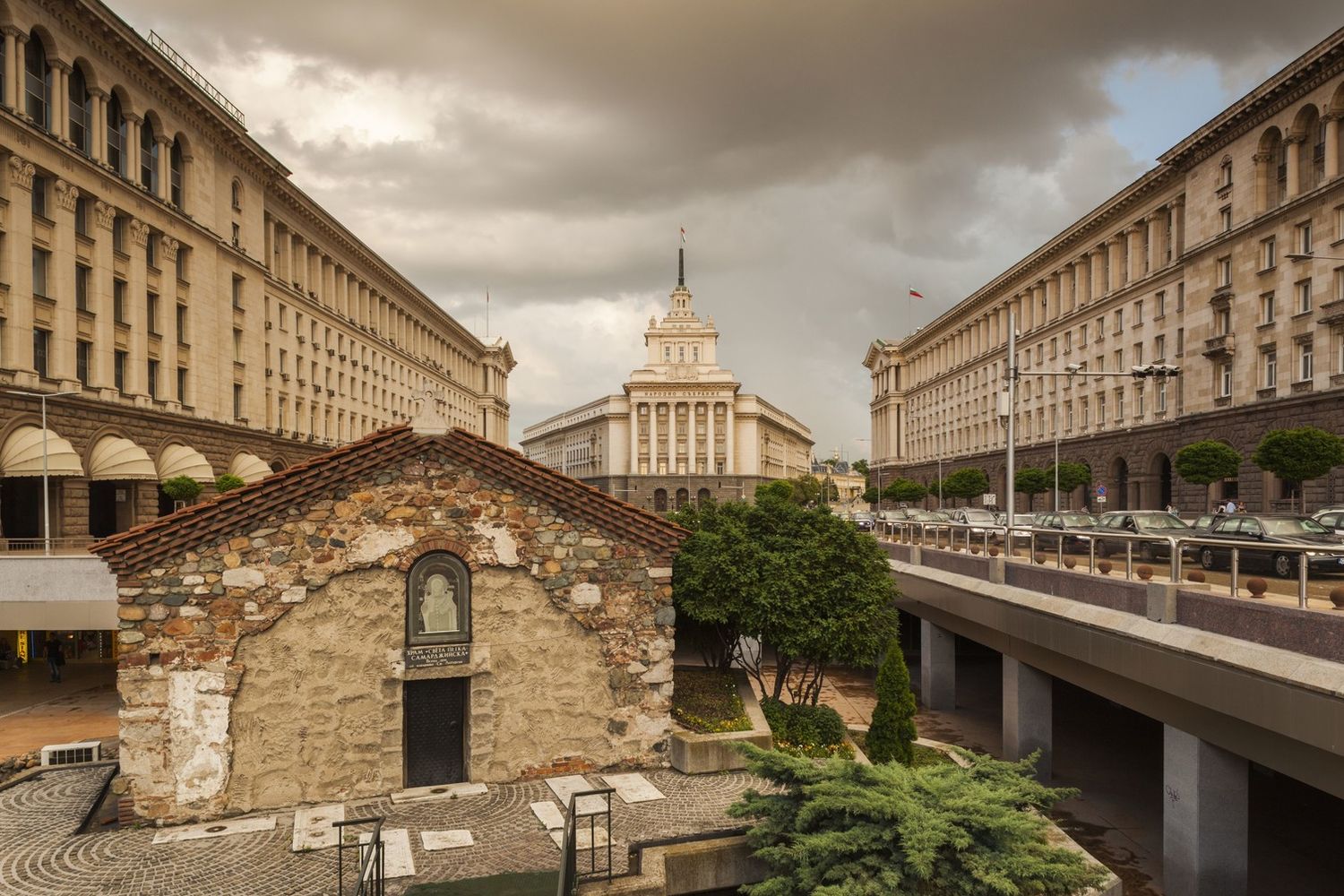 Bulgaria, Sofia, Piazza Nezavisimost (Afp)&nbsp;
