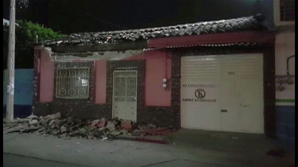 Messico, scossa di magnitudo 8.0 nella notte, nella foto TUXTLA GUTI&Eacute;RREZ&nbsp;