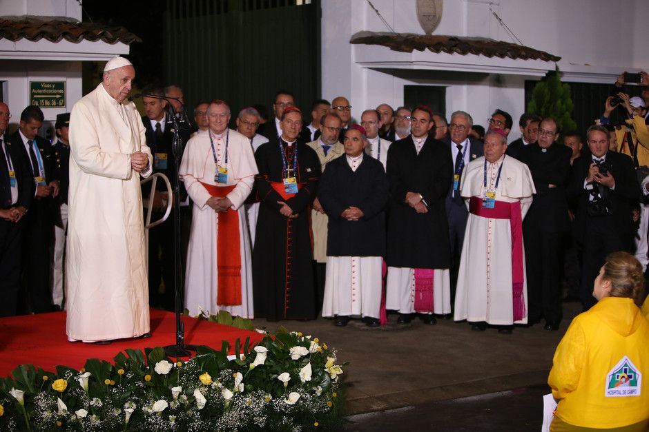 &nbsp;Papa Francesco in Colombia (AFP)