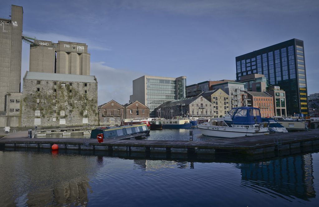 &nbsp;Dublino, Irlanda: l'area cittadina dove si concentrano le sedi delle multinazioni digitali americane&nbsp;