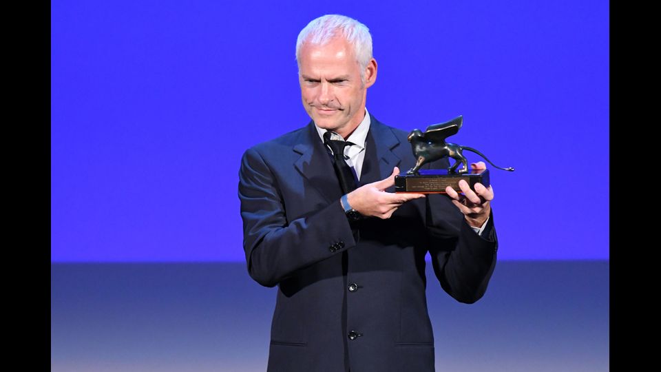 Martin McDonagh riceve il premio per la Migliore Sceneggiatura per il film &quot;Tre Bilboards fuori di Ebbing, Missouri&quot;