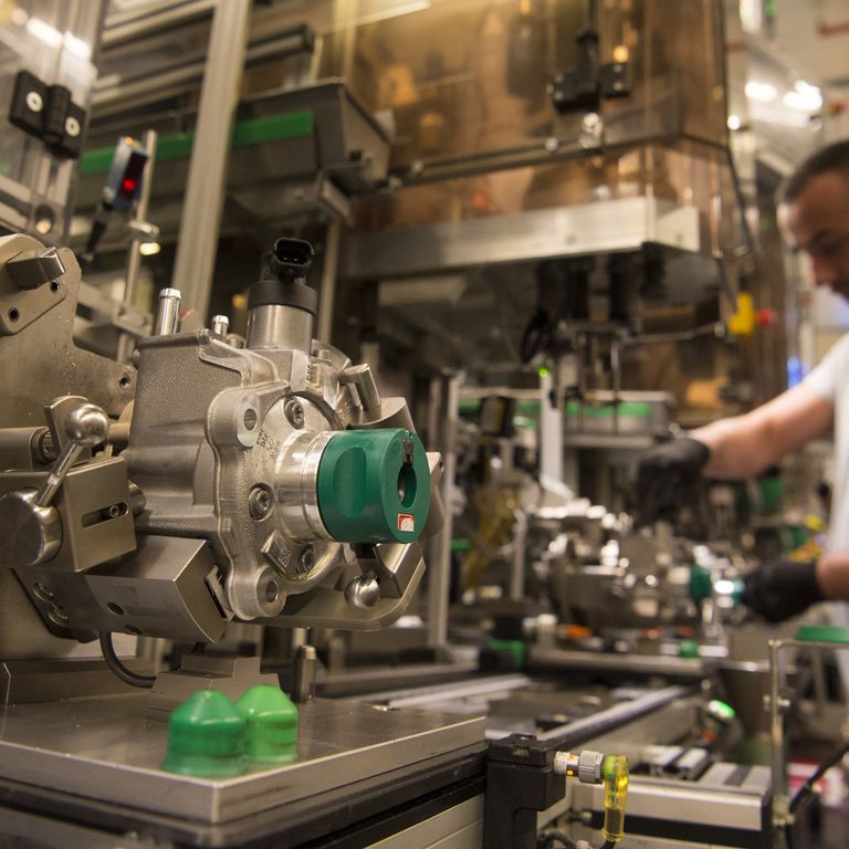 La produzione in una fabbrica