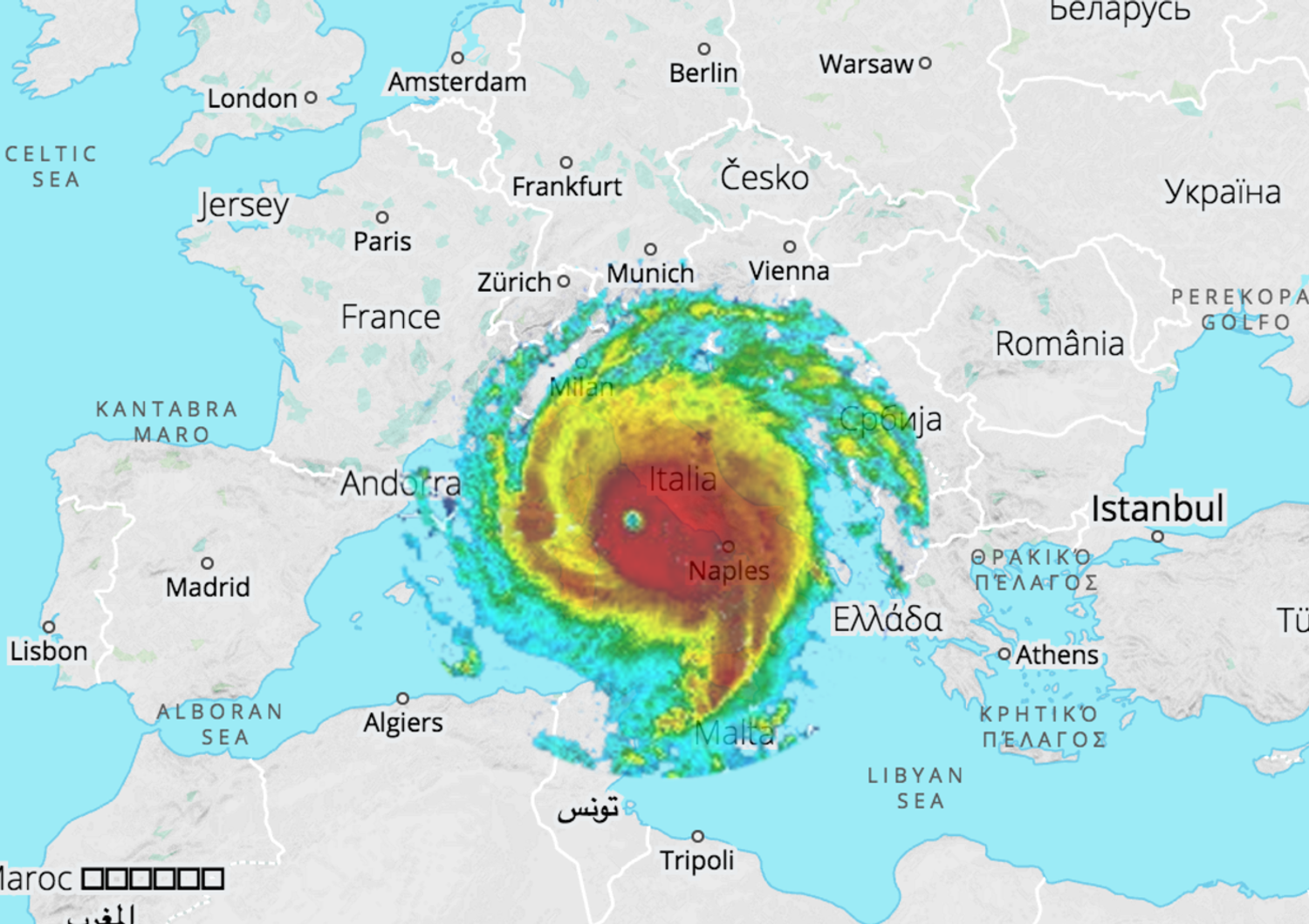L&#39;Italia e la differenza fra una pioggia e un uragano