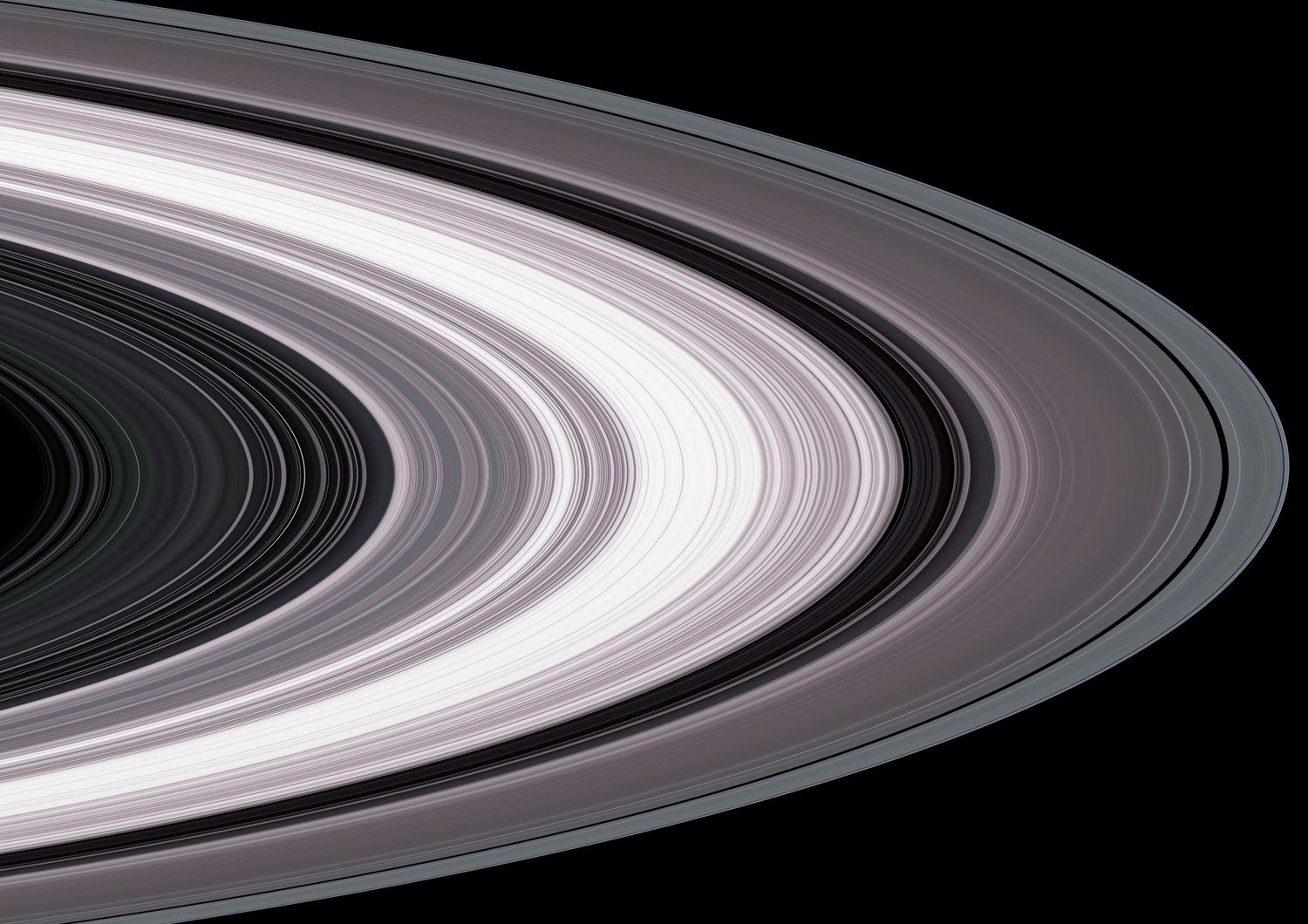 Gli anelli di Saturno fotografati dalla sonda Cassini