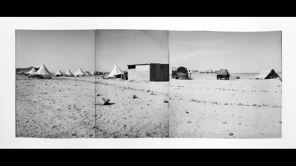 Panoramica dell&rsquo;accampamento di Et dell&rsquo;Agip mineraria. Sudan, 1960&nbsp;