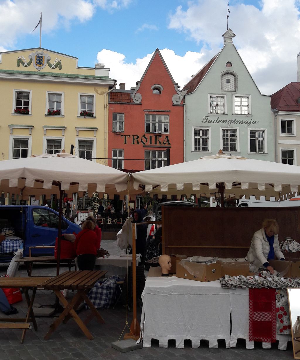La piazza di Tallin&nbsp;
