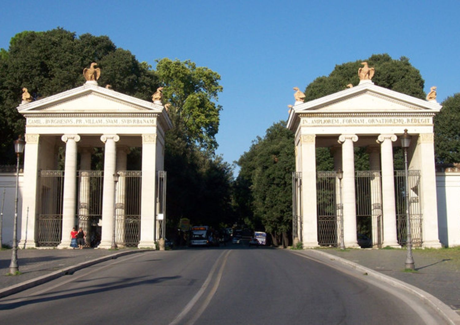 &nbsp;L'ingresso di viale Washington, Villa Borghese a Roma