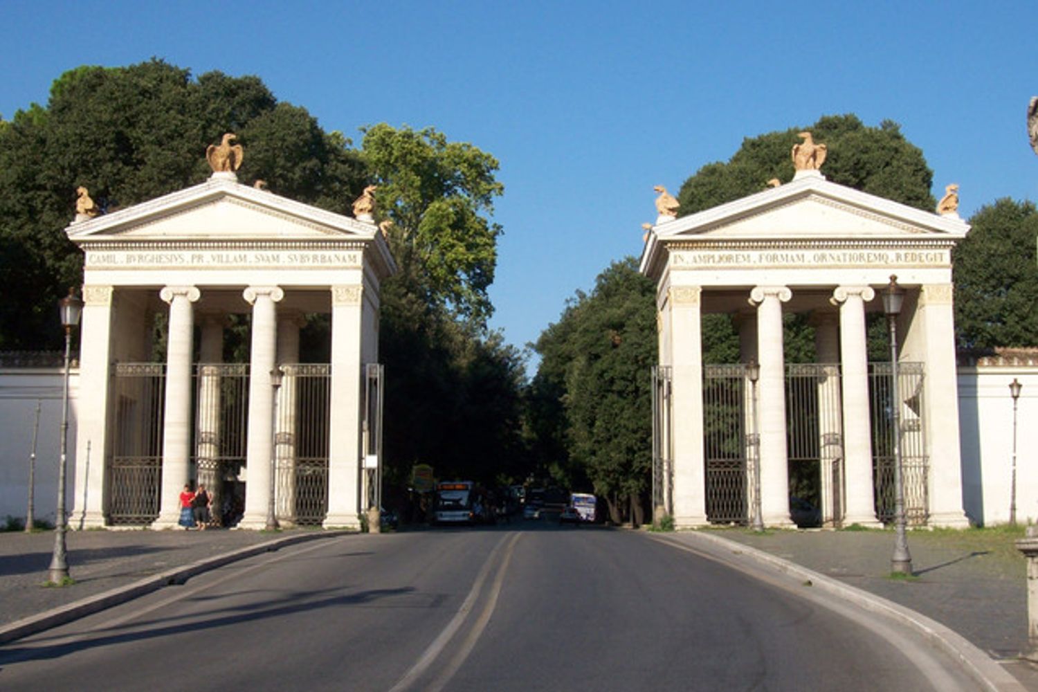 &nbsp;L'ingresso di viale Washington, Villa Borghese a Roma