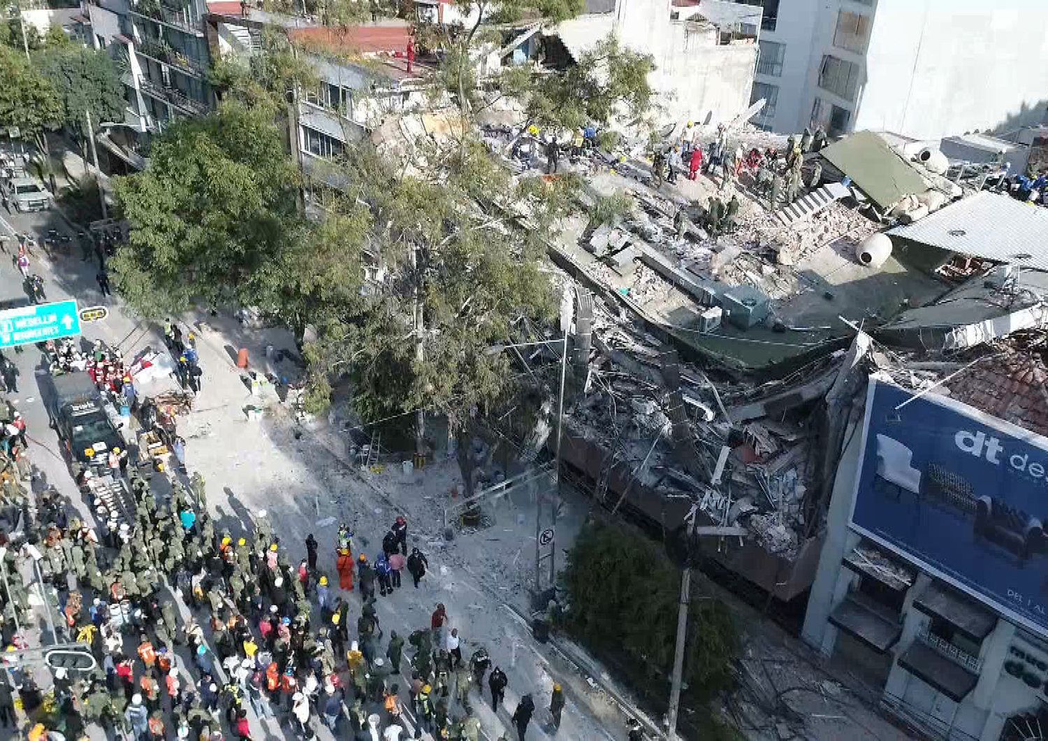 Terremoto Messico le riprese dall'alto