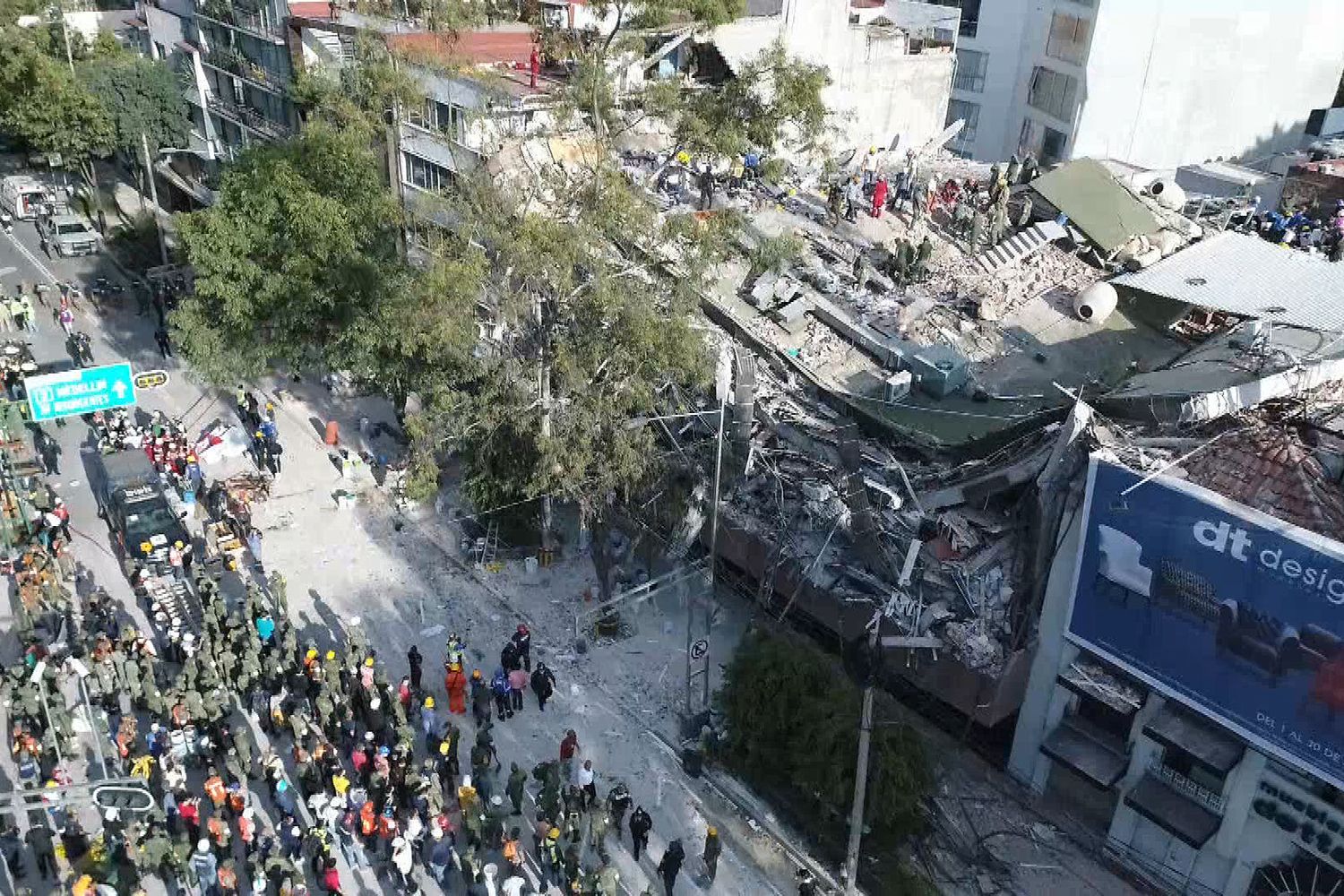 Terremoto Messico le riprese dall'alto