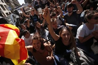 Catalogna, manifestazione degli indipendentisti (Afp)&nbsp;