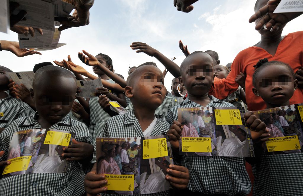 &nbsp;Africa, bambini in Sierra Leone