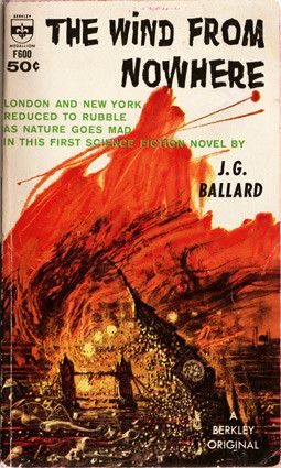 Copertina della prima edizione del libro di Ballard The Wind from Nowhere&nbsp;
