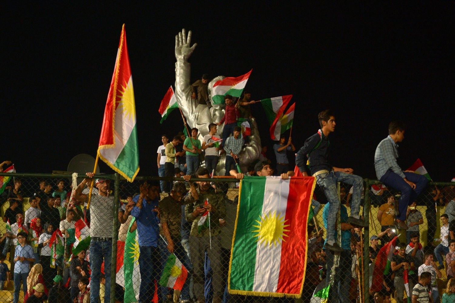 &nbsp;Sostenitori dell'indipendenza curda a Erbil