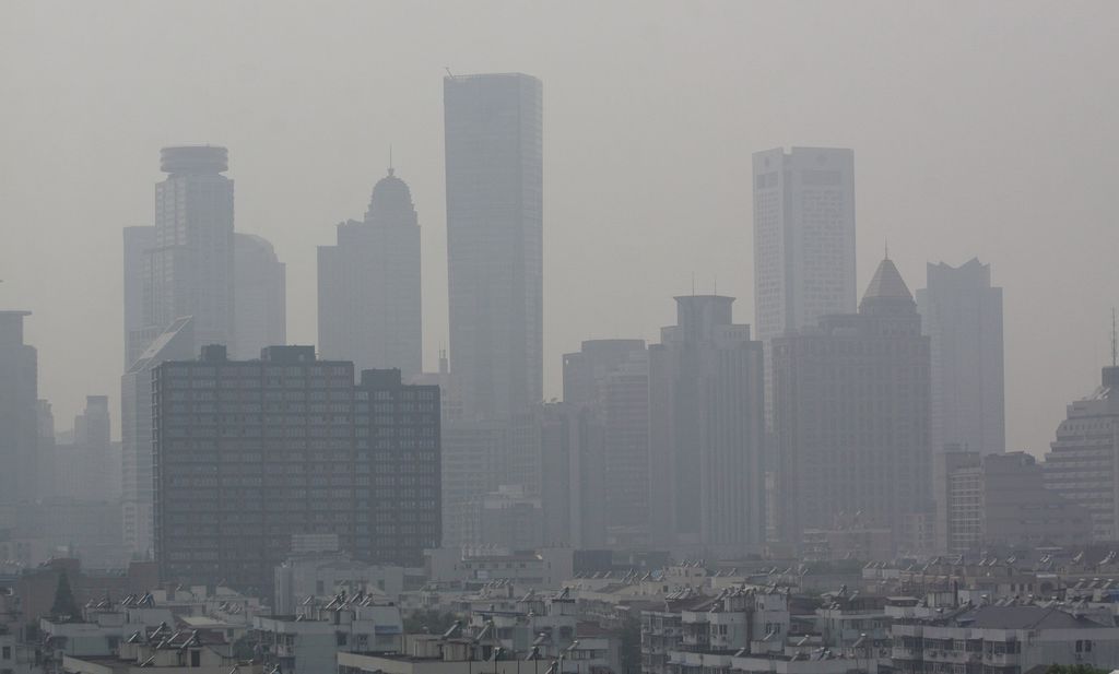 &nbsp;Una veduta di Pechino soffocata dallo smog