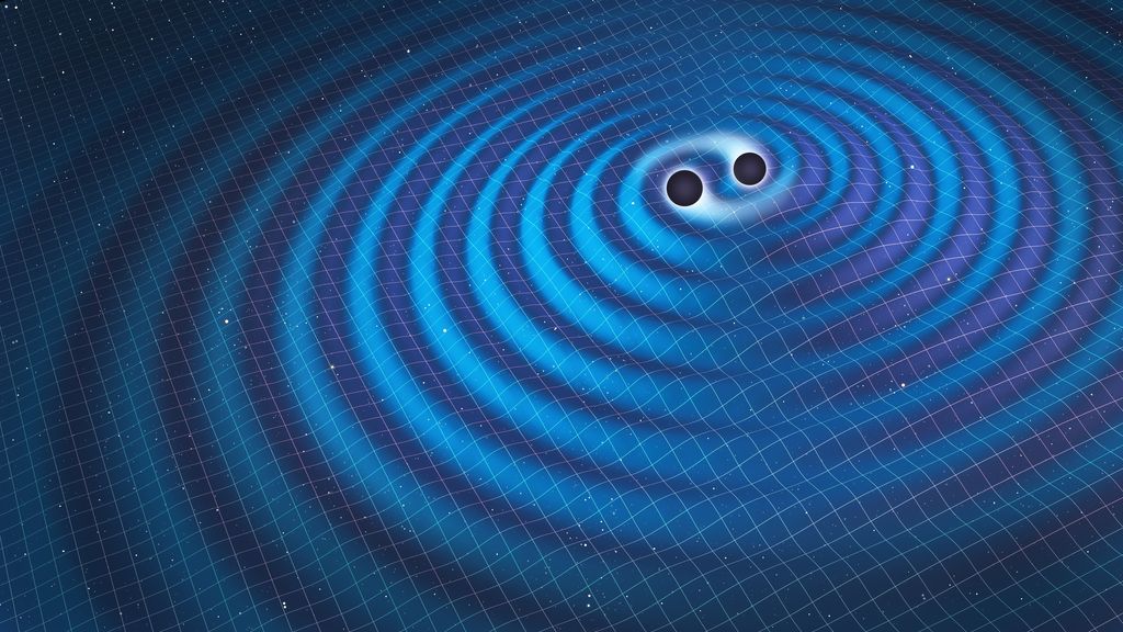 &nbsp;Simulazione grafica di onde gravitazionali
